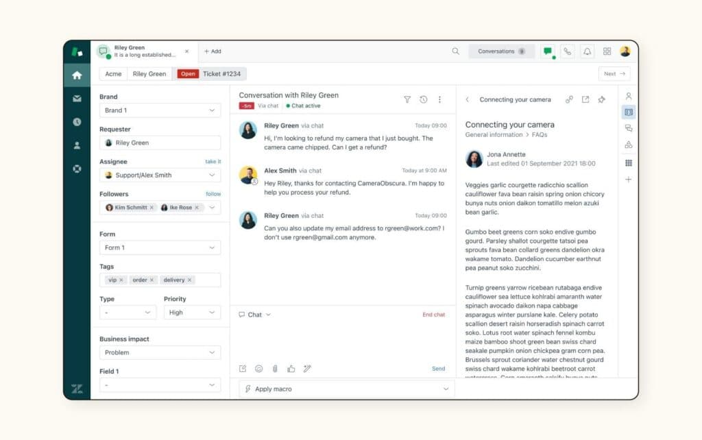 Zendesk Ticketing System
