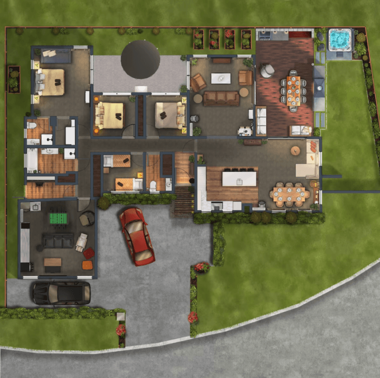 Hand drawn property map example